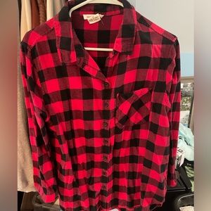Cotton Flannel Red and Black